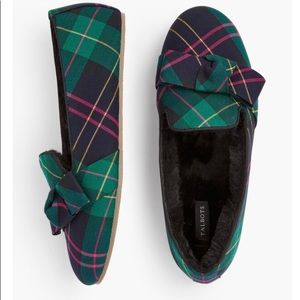 Talbots Fireside Bow Slippers